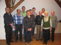Die im Verlauf der Versammlung geehrten aktiven und passiven Mitglieder der Musik- und Feuerwehrkapelle Königheim e.V.